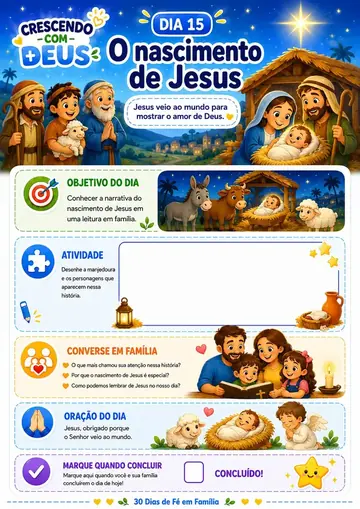 Dia 15 · Continue a jornada